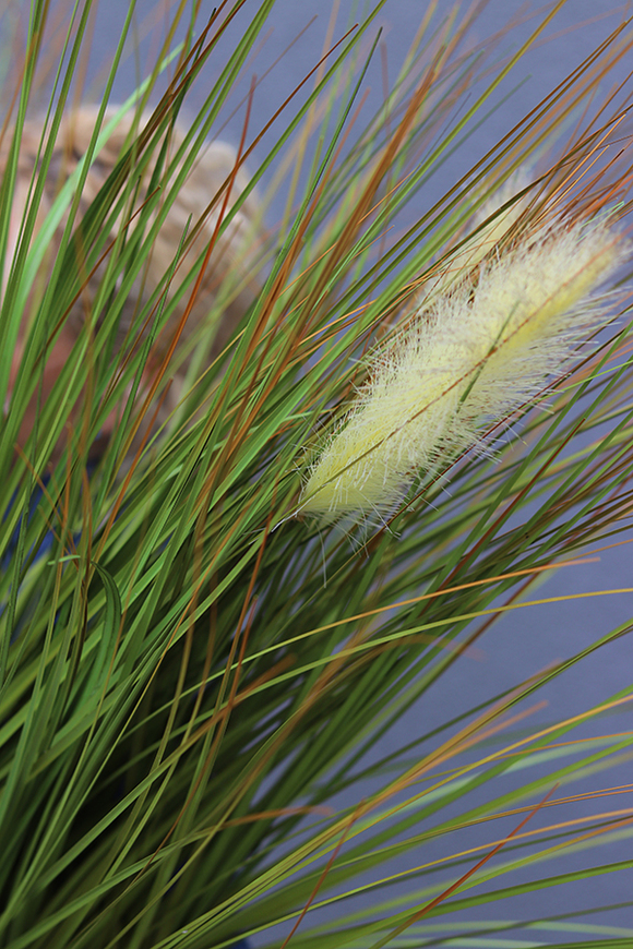Benito, sztuczna trawa w oryginalnej donicy, wys.85cm