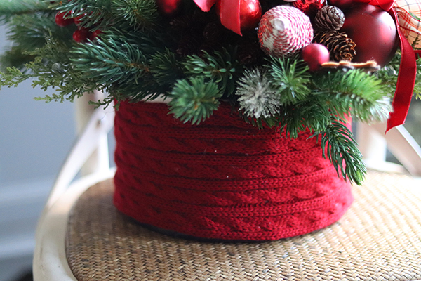 box świąteczny / stroik, Gwiazdka z Leonem, wys.32cm