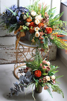 Memory, elegancki bukiet nagrobny, wys.40cm