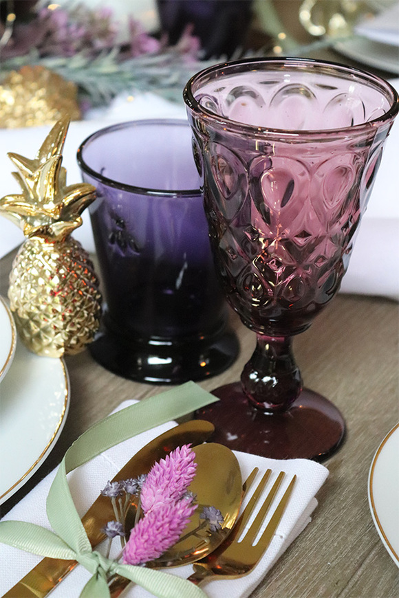 OD RĘKI Lyonnais / Charlotte 6 różowych kielichów La Rochere, wys.16cm 