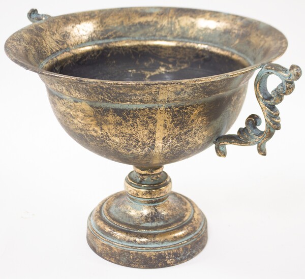 metalowa osłonka / donica / naczynie Gold Palace 2, 27,5x41x32cm