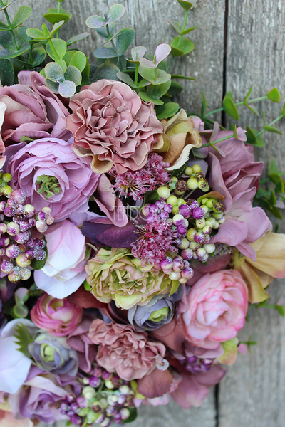 Bogactwo Natury piękny wianek na drzwi, śr.30cm 