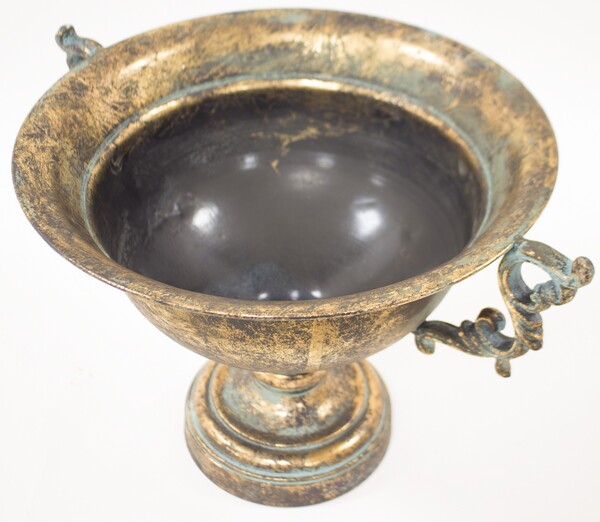 metalowa osłonka / donica / naczynie Gold Palace 2, 27,5x41x32cm