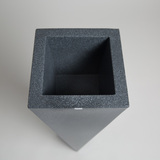 Rossa donica ciemny marmurek z wewnętrzną półką 38x75cm