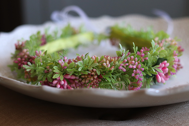 Geturro, komunijny kwiatowy wianek na głowę, rozmiar uniwersalny