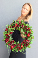 atrakcyjny kwiatowo - owocowy Ogrodowa Przyjemność 2, śr.44cm