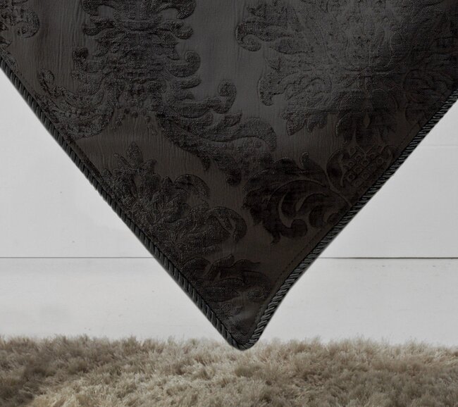 bieżnik tłoczony Residence Black 40x140cm 