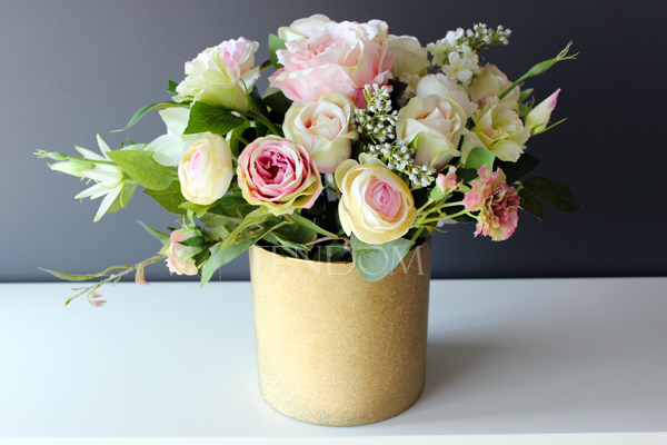 kompozycja kwiatowa / bukiet Romantic Roses, wys.40cm