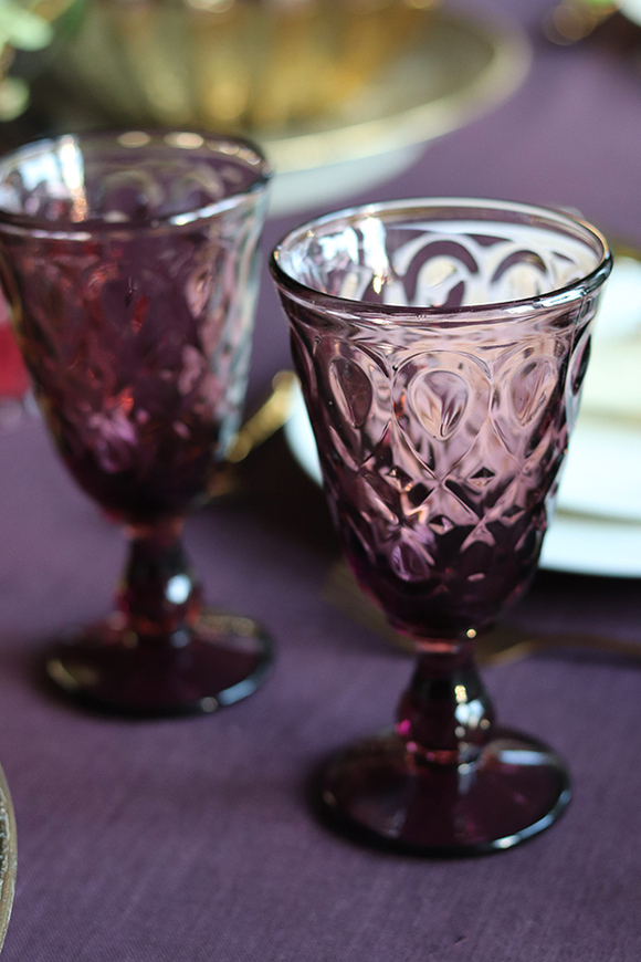 OD RĘKI Lyonnais / Charlotte 6 różowych kielichów La Rochere, wys.16cm 