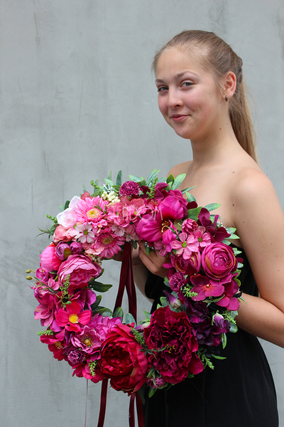 cudowny wianek na drzwi Mystery, śr.40cm 