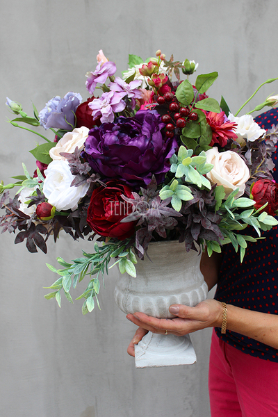 kompozycja kwiatowa / bukiet England nr1, wys.50cm,śr.36cm