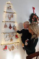 dekoracja ścienna / zawieszka Choinka, Urokliwe Święta, wym.110x54cm 