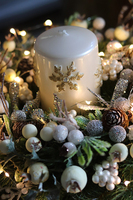 stroik świąteczny, Złota Rezydencja Premium, wys.17cm