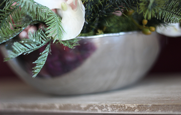 dekoracyjny stroik ze storczykiem Zimowa Joanna, wym.22x28cm 