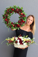 atrakcyjny kwiatowo - owocowy Ogrodowa Przyjemność 2, śr.44cm