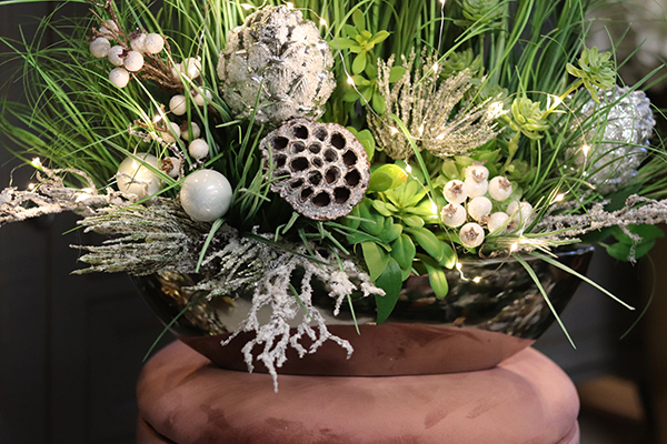 kompozycja zimowa z traw, Winter Laos, wys. 76cm