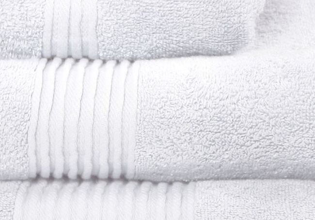 bawełniany ręcznik Basic, kolor biały, wym.30x50cm