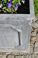 OD RĘKI Grigio, donica kwadratowa D, wym.25.5x25.5x26cm