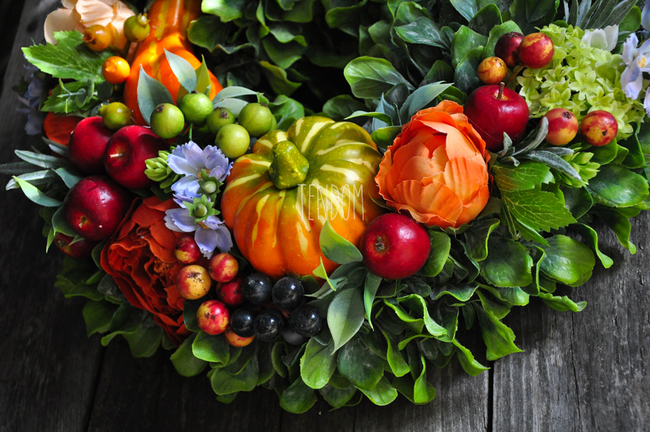 jesienny wianek Jesienny Powiew, śr.36cm