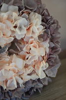 Ombre Hortensja wianek na drzwi, śr.32cm  