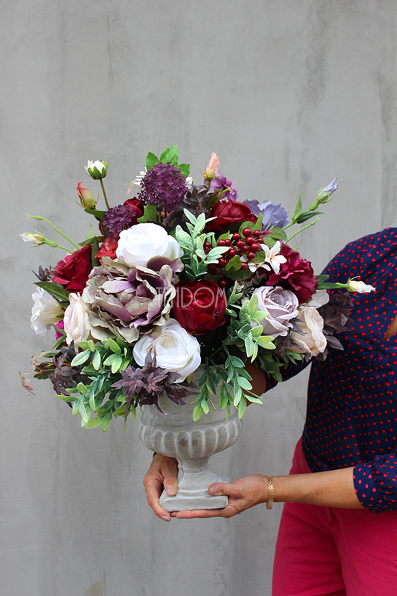 kompozycja kwiatowa / bukiet England nr1, wys.50cm,śr.36cm