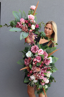 wiązanka nagrobna, Wanda, dł.80cm 