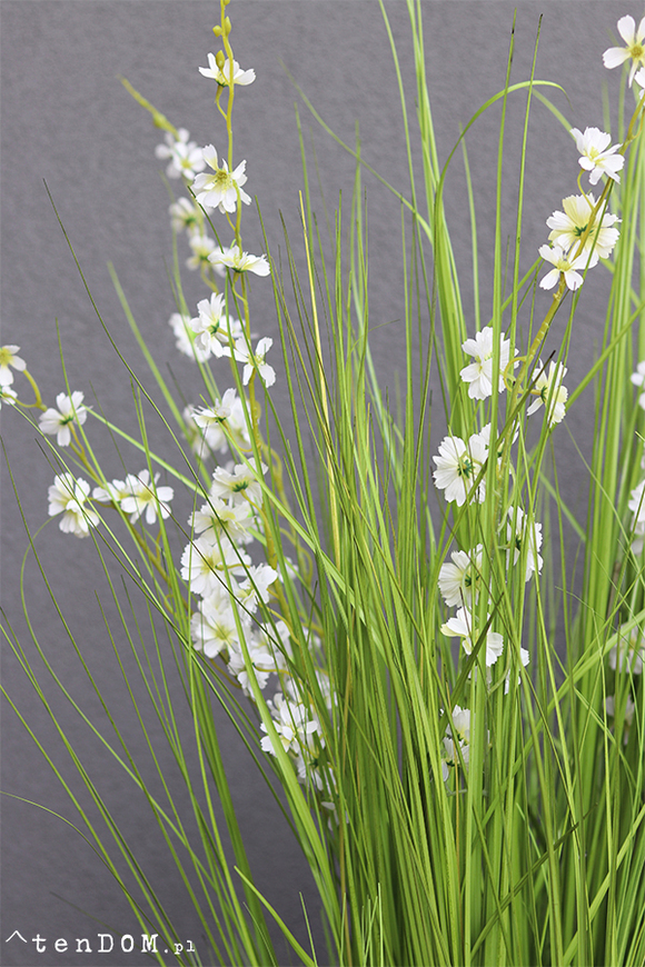 Alija Perra Negra, sztuczna trawa w czarnej donicy, wys.180cm