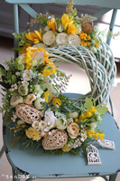 dekoracyjny wianek wielkanocny, Delias, śr.35cm