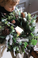 dekoracja na drzwi, Święta w zgodzie z Naturą, śr.46cm