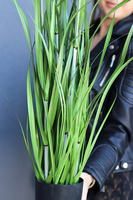 Jessica, wysokiej jakości sztuczna trawa z kłosami, wys.95cm 