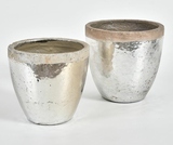 Deluxe, srebrna donica/osłonka, wym.19x21cm