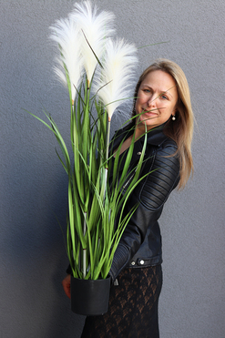 Jessica, wysokiej jakości sztuczna trawa z kłosami, wys.95cm 