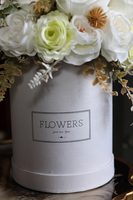 Cellasa, biały flowerbox z różami, wys.38cm