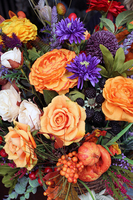 Jesień II kompozycja kwiatowa / bukiet w koszu wym.54x46cm 