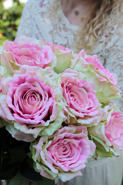 bukiet 10 szt. różowych róż Premium, wys.70cm