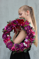 cudowny wianek na drzwi Piękno Natury, śr.38cm 