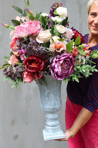 kompozycja kwiatowa / bukiet England nr5, wys.82cm,śr.48cm