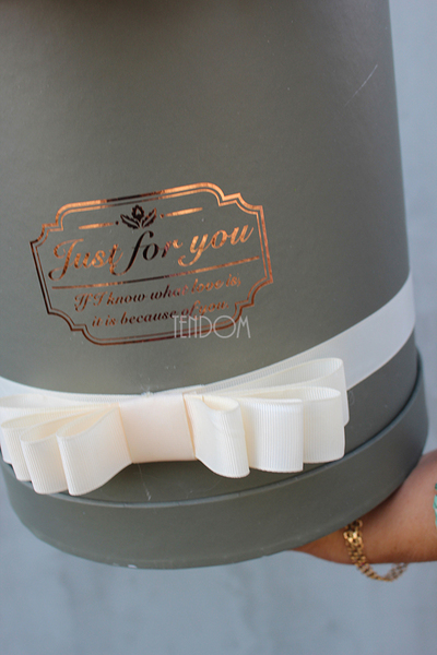 Kallana, kompozycja kwiatowa / bukiet / flowerbox, wys.40cm