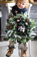 dekoracja na drzwi, Święta w zgodzie z Naturą, śr.46cm