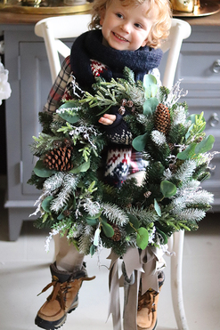 dekoracja na drzwi, Święta w zgodzie z Naturą, śr.46cm