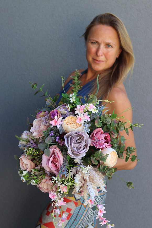 Bogactwo Natury Elegance 2, bukiet / kompozycja nagrobna, wys.43cm 