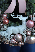 świąteczny wianek, Biały Jeleń, śr. 40cm