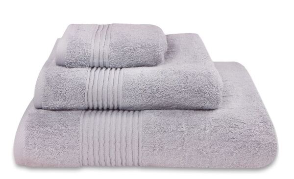 bawełniany ręcznik Basic, kolor jasny szary, wym.50x100cm