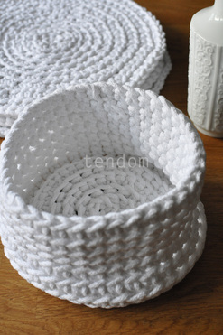 pojemnik okrągły White 17x12cm