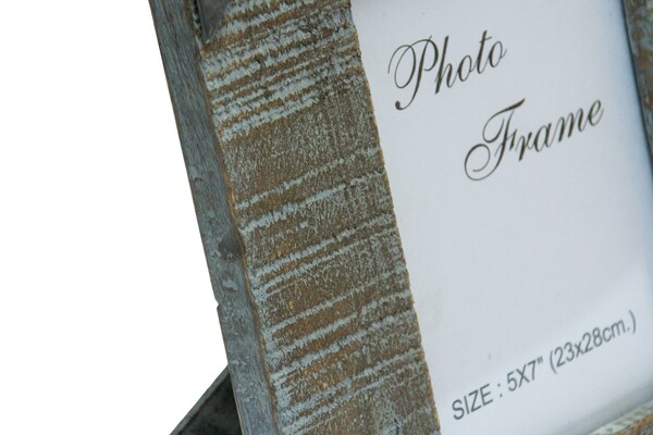 ramka na zdjęcie z drewna mangowego Silver 13x18cm