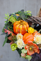 Dynie jesienna dekoracja / wianek na drzwi śr.46cm  