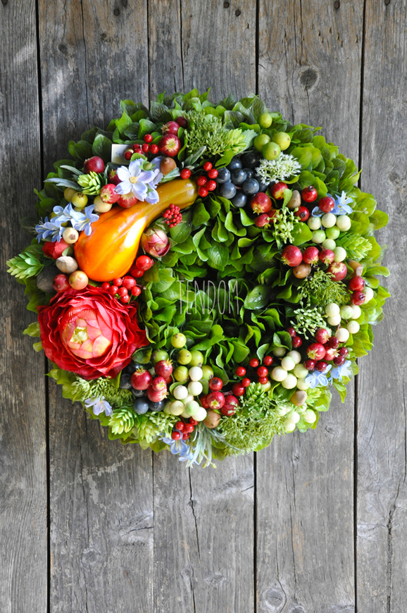 jesienny wianek Jesienne Klimaty, śr.36cm