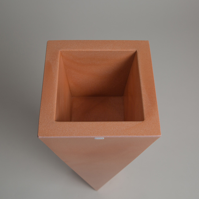 Rossa donica terakota z wewnętrzną półką 38x75cm