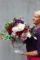 kompozycja kwiatowa / bukiet England nr4, wys.60cm,śr.40cm