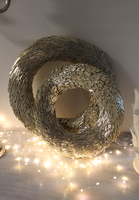 dekoracyjny wianek na drzwi, Złote Koraliki, śr.30cm